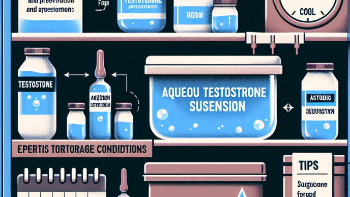 Optimale Lagerung und Haltbarkeit von Wassrige suspension von testosteron: Expertenrat und Tipps