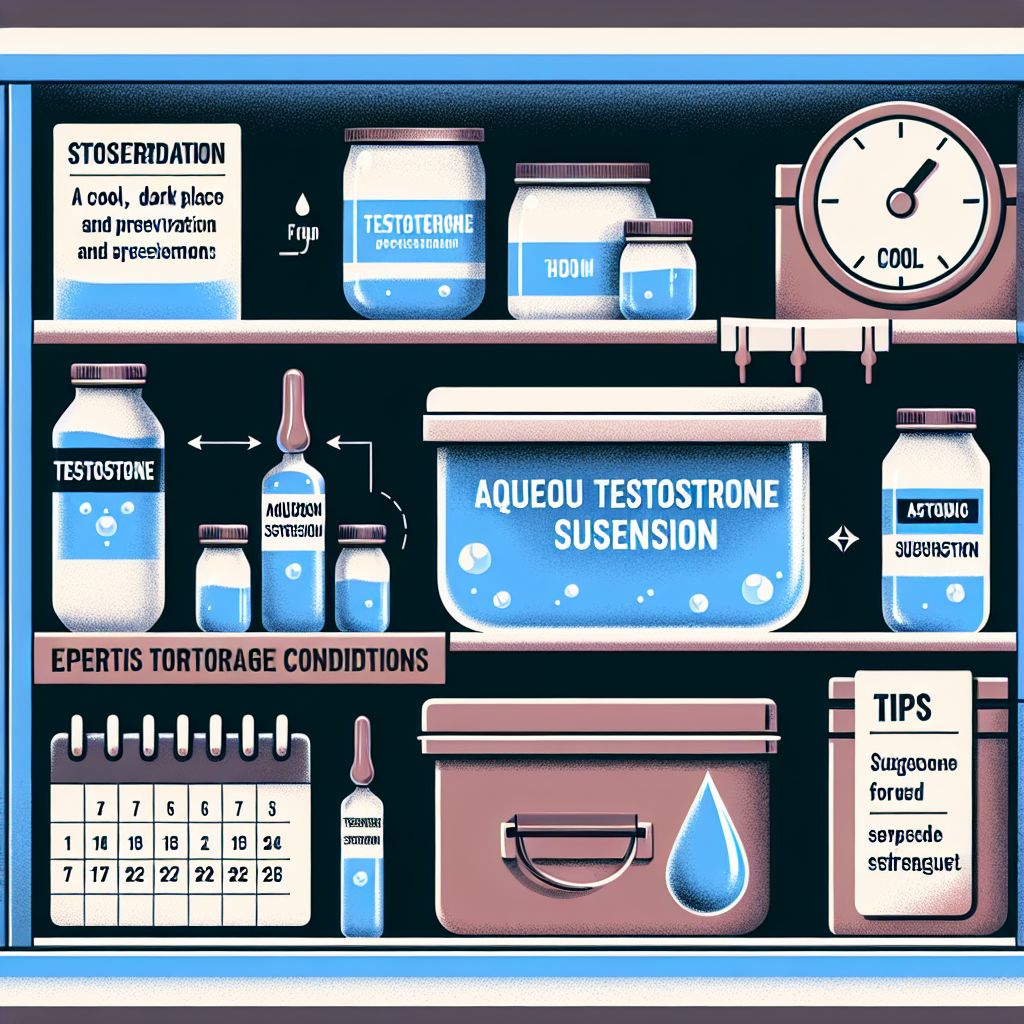 Optimale Lagerung und Haltbarkeit von Wassrige suspension von testosteron: Expertenrat und Tipps