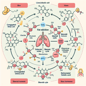 Schlüsselrolle von CLA bei der Fettoxidation im Steroidzyklus erklären