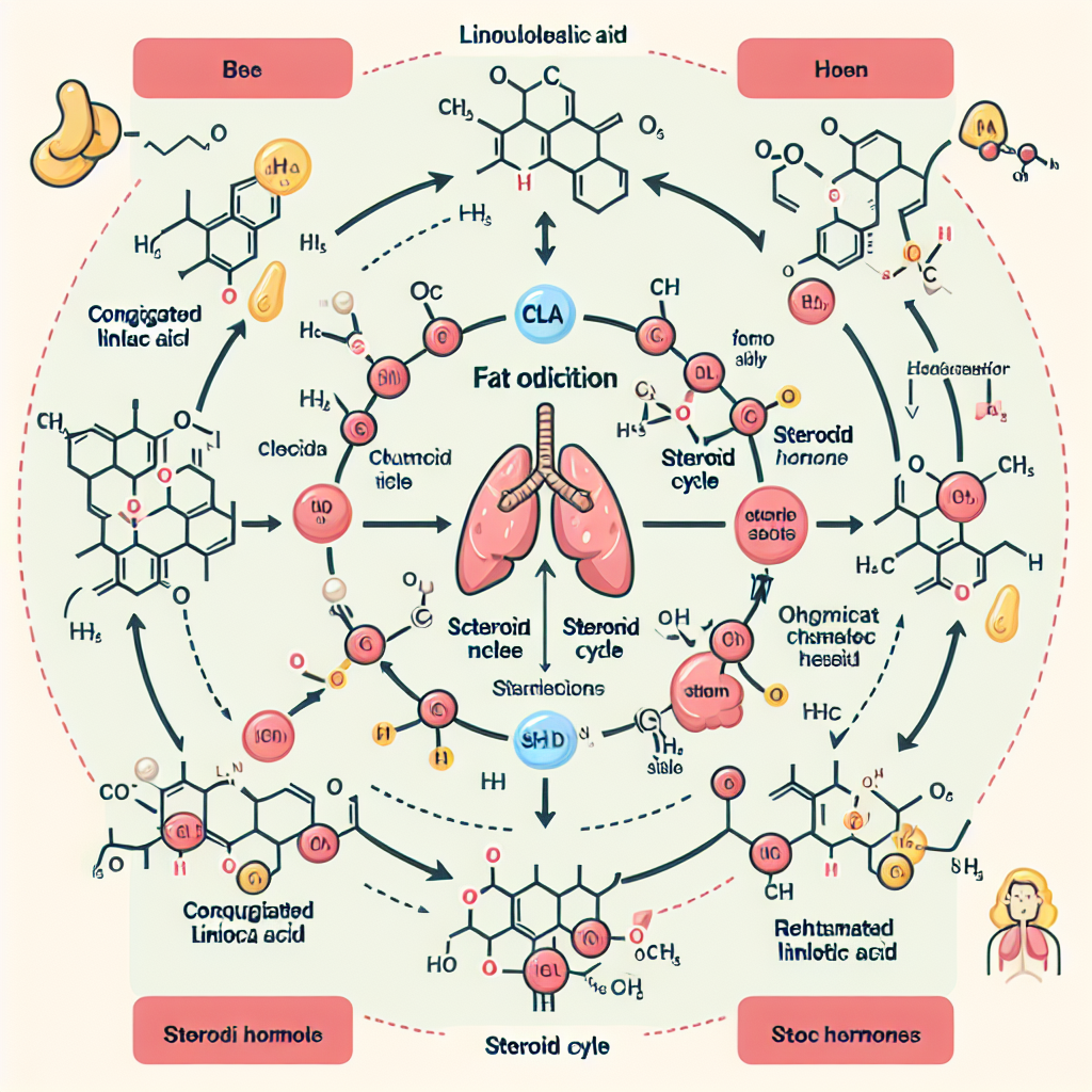 Schlüsselrolle von CLA bei der Fettoxidation im Steroidzyklus erklären